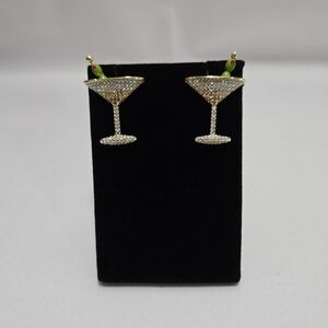 BaubleBar  "Time To Chill Olive A Dirty Martini" Earrings #936